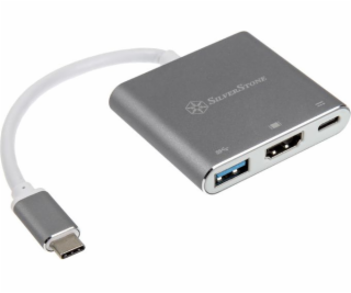 Stanice/replikátor Silverstone USB-C (EP08C)