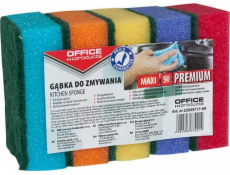 Office Products Gąbka do zmywania OFFICE PRODUCTS Maxi Premium, 5szt., mix kolorów