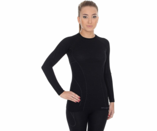 Brubeck Dámská dlouhá -sleeved Active Wool Black M (LS12810)