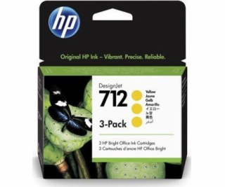 HP HP Ink 712 3-Pack 29-ml žlutého designového inkoustu