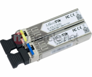 SFP modul mikrotik sada dvou transgentus S-3553LC20D