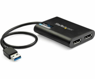 Adaptér USB StartEch USB je duální adaptér DP 4K 60Hz/.