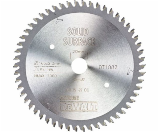 Dewalt Pilar Shield pro Zagłębierek 165x20mm, 54 MTCG zub...