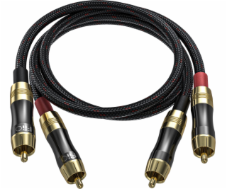 Kabel fiii fiio lr-rca2 rca stereo propojovací kabel