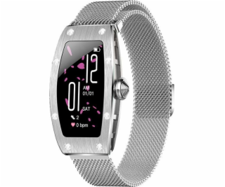 Smartwatch K18 Svarovski 1,14 palce 80 mAh Silver