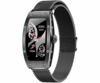 Smartwatch K18 Svarovski 1,14 palce 80 mAh černá