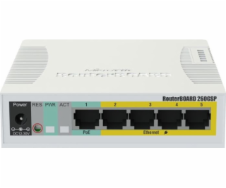 Přepněte Mikrotik RB260GSP (CSS106-1G-4P-1S)