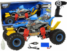 Import Leantoys Auto Off -Road Remote Control 1:10 2.4G Blue 15 km/h vodní pára