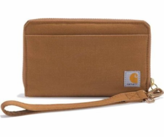 Karhartt peněženka Carhartt Nylon Duck Layflat Clutch Brown