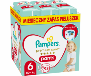 PAMPERS PANES PANS PREMIUM PARES 6, 15+ KG, 93 PC.