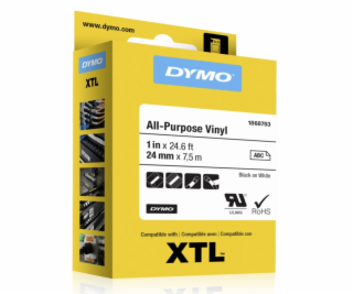 Dymo XTL All Fuonse páska vinyl 24 mm x 7 m černá až bílá...