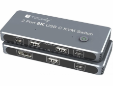 Techly Techly Switch KVM USB-C 2x1 s displayport 1.4 Video 8k