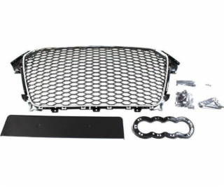 MTuning_F Grill Audi A4 B8 RS-styl chrome-black (12-15) PDC