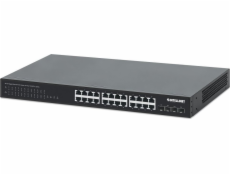 Přepněte Switch Intellinet Network Solutions Switch Neobvyklý Intellinet 24x 10/100/1000 MBPS PoE+ 370W+ 4x SFP+ 10G UPLINK, RACK 19