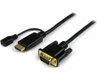 STARTECH HDMI Kabel - D -Sub (VGA) + Micro USB 2M Black (...