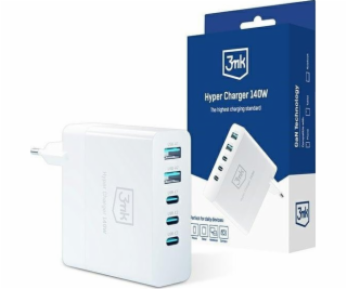 3MK nabíječka 3MK Hypercharger Gan 140W 3xusb-C + 2xusb, ...