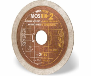 Montolite Diamond Cermont Cutting Disc pro skleněnou moza...