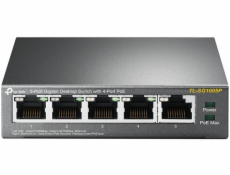 TP-Link Switch 5-Port/1000Mbps/Desk/PoE