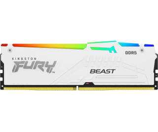 Kingston FURY Beast/DDR5/64GB/6000MHz/CL40/4x16GB/RGB/White