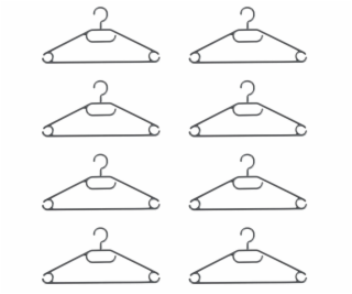 Beldray LA072684FEU7 Eco Recycled Hangers Black