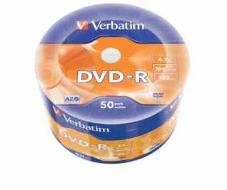 DVD-R 16x 4,7 GB 50P SP Matt Silver Wrap 43788