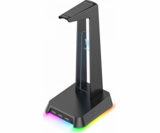 Slúchadlá stoja s podsvietením RGB ST2 Black RGB