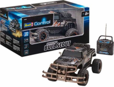 Revell Revell Control RC CAR - vzdálené - ovládané auto s dálkovým ovládáním 27 MHz, stabilní konstrukce, velká kola pro dobrou mobilitu pole, LED osvětlení, napájení baterie - Buggy Bull Scout 24