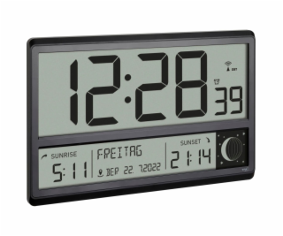 TFA 60.4524.01 black Digital XL Wall Clock