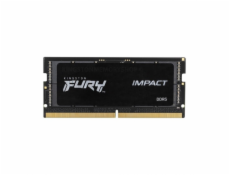 Kingston FURY Impact/SO-DIMM DDR5/16GB/6400MHz/CL38/1x16GB/Black