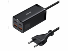 Baseus GaN3 Pro stolní rychlonabíjecí adaptér 2x USB-A, 2x Type-C 100W černá