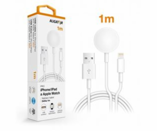 ALIGATOR Nabíjecí kabel pro iPhone/iPad a Apple Watch 2v1...