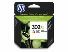 HP 302XL High Yield Tri-color Original Ink Cartridge, , F6U67AE