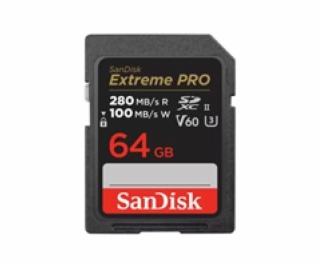 SanDisk SDXC karta 64GB Extreme PRO (280 MB/s Class 10, U...