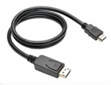 Kabel C-TECH DisplayPort/HDMI, 2m, černý