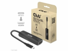 Club3D Adaptér USB-C na HDMI 8K60Hz/4K120Hz, Active Adapter M/F, PD 3.0, HDR10+ a DSC 1.2