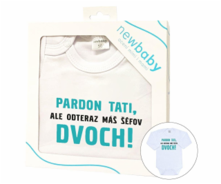 Body s potiskem New Baby Pardon tati,... máš šéfov dvoch!...