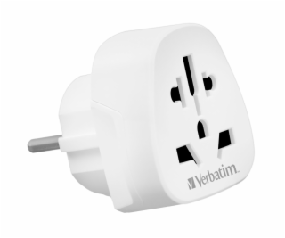 Verbatim World to Europe Travel Adapter Plug, weiß WTEU-0...