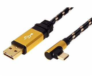 Kabel USB 2.0 kabel, oboustranný USB A(M) - USB C(M) lome...