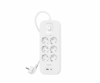 Belkin Surge Socket 6-fold, USB-A+C, 650J.SRB002VF2M