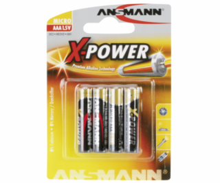 1x4 Ansmann Alkaline Micro AAA LR 03 X-Power