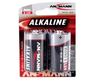 1x2 Ansmann Alkaline Mono D LR 20 red-line