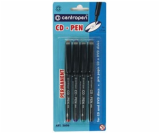 Centropen popisovač CD / DVD sada 4 farby - 0,6 mm