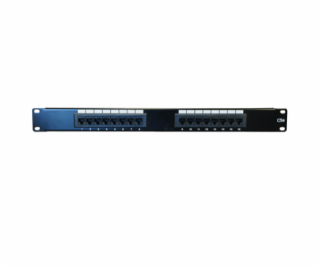 Patch panel 16p., UTP, Cat 5e, 1U, 19 ", LSA Krone