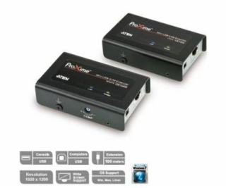 ATEN KVM extender CE-100 USB, max 100 metrov