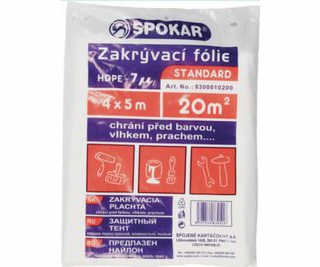 Zakrývacie fólie Standard HDPE - 7my, 4 x 12,5 m