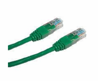 Patch cord UTP cat.5e 10M zelený