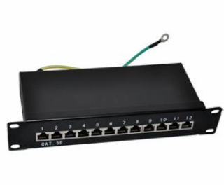 Patch panel 10 "STP Cat.5e 12 portov