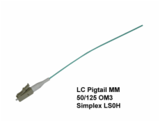 Pigtail Fiber Optic LC 50/125MM, 1m, 0,9 mm OM3