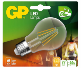 GP Lighting Filament Classic E27 6W (60W) 806 lm        G...