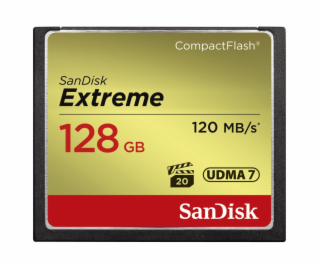 Paměťová karta Sandisk Extreme CF 128 GB 120 MB/s zápis 8...